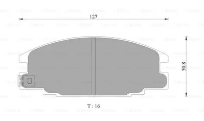 Комплект тормозных колодок (BOSCH: 0 986 AB9 155)