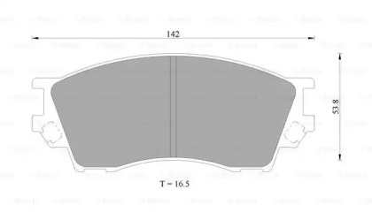 Комплект тормозных колодок (BOSCH: 0 986 AB9 198)