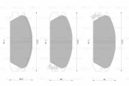 Комплект тормозных колодок (BOSCH: 0 986 AB9 205)