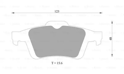 Комплект тормозных колодок (BOSCH: 0 986 AB9 212)