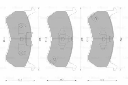 Комплект тормозных колодок (BOSCH: 0 986 AB9 224)