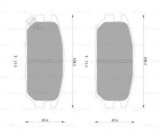 Комплект тормозных колодок (BOSCH: 0 986 AB9 226)