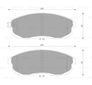 Комплект тормозных колодок (BOSCH: 0 986 AB9 239)