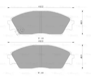 Комплект тормозных колодок (BOSCH: 0 986 AB9 248)