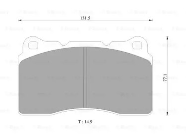 Комплект тормозных колодок (BOSCH: 0 986 AB9 292)