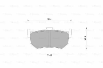 Комплект тормозных колодок (BOSCH: 0 986 AB9 310)