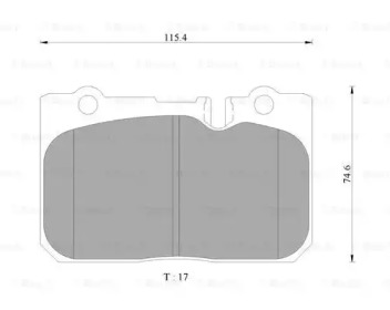 Комплект тормозных колодок (BOSCH: 0 986 AB9 325)