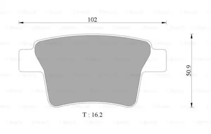 Комплект тормозных колодок (BOSCH: 0 986 AB9 355)