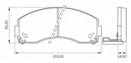 Комплект тормозных колодок (BOSCH: 0 986 BB0 078)