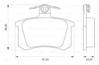 Комплект тормозных колодок (BOSCH: 0 986 BB0 079)