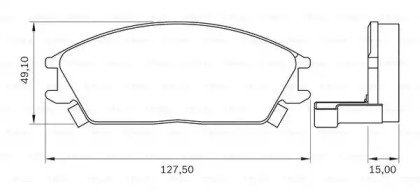 Комплект тормозных колодок (BOSCH: 0 986 BB0 092)