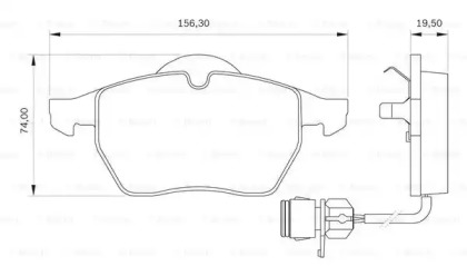 Комплект тормозных колодок (BOSCH: 0 986 BB0 094)