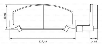 Комплект тормозных колодок (BOSCH: 0 986 BB0 095)