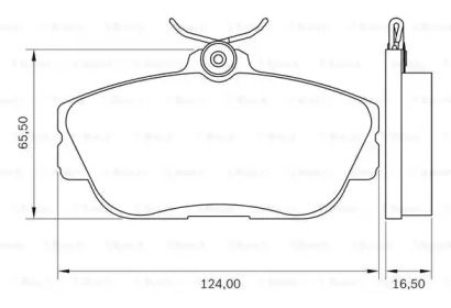 Комплект тормозных колодок (BOSCH: 0 986 BB0 098)