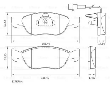 Комплект тормозных колодок (BOSCH: 0 986 BB0 149)