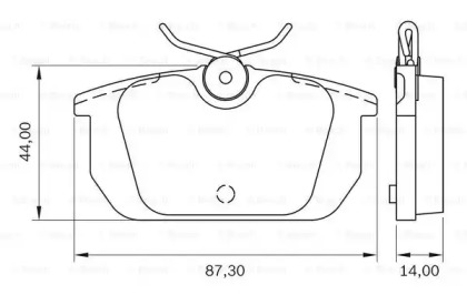 Комплект тормозных колодок (BOSCH: 0 986 BB0 159)