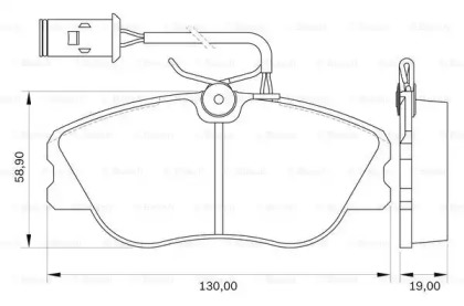 Комплект тормозных колодок (BOSCH: 0 986 BB0 170)