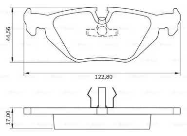 Комплект тормозных колодок (BOSCH: 0 986 BB0 175)