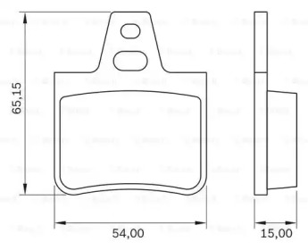 Комплект тормозных колодок (BOSCH: 0 986 BB0 177)