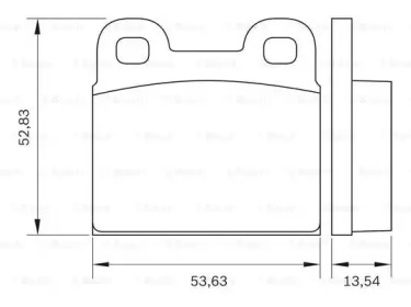 Комплект тормозных колодок (BOSCH: 0 986 BB0 251)