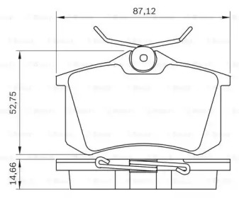 Комплект тормозных колодок (BOSCH: 0 986 BB0 290)