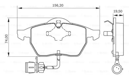 Комплект тормозных колодок (BOSCH: 0 986 BB0 320)