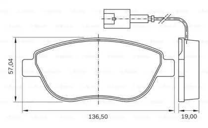 Комплект тормозных колодок (BOSCH: 0 986 BB0 517)