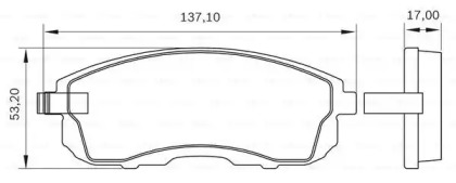 Комплект тормозных колодок (BOSCH: 0 986 BB0 559)