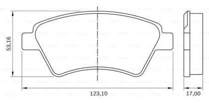 Комплект тормозных колодок (BOSCH: 0 986 BB0 578)