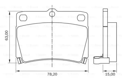 Комплект тормозных колодок (BOSCH: 0 986 BB0 583)