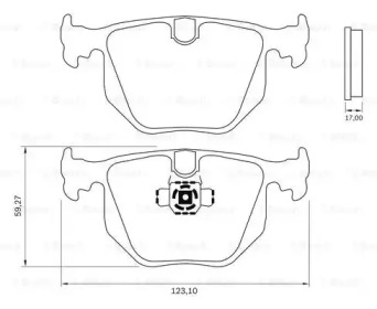 Комплект тормозных колодок (BOSCH: 0 986 BB0 840)