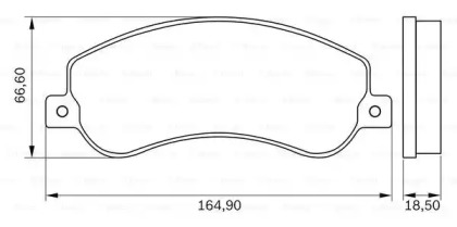 Комплект тормозных колодок (BOSCH: 0 986 BB0 868)