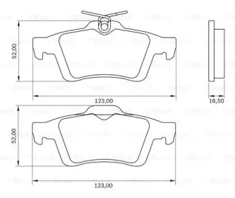 Комплект тормозных колодок (BOSCH: 0 986 BB0 955)