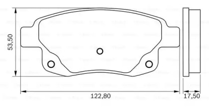 Комплект тормозных колодок (BOSCH: 0 986 BB0 992)