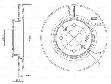 Тормозной диск (BOSCH: 0 986 BB4 289)