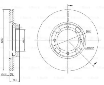 Тормозной диск (BOSCH: 0 986 BB4 292)