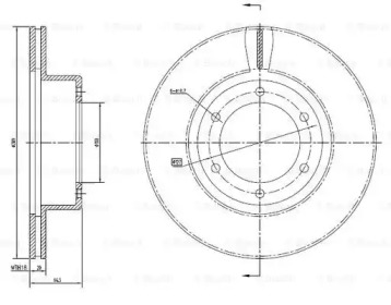 Тормозной диск (BOSCH: 0 986 BB4 293)