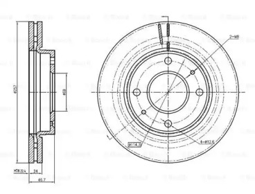 Тормозной диск (BOSCH: 0 986 BB4 305)