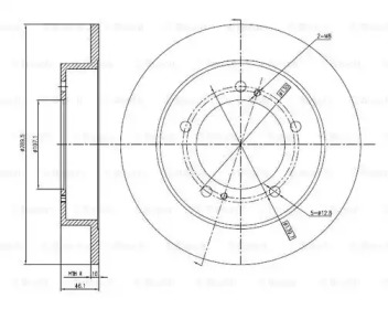 Тормозной диск (BOSCH: 0 986 BB4 310)