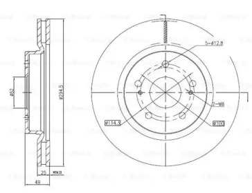 Тормозной диск (BOSCH: 0 986 BB4 321)