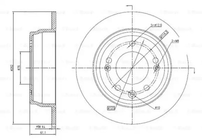 Тормозной диск (BOSCH: 0 986 BB4 323)