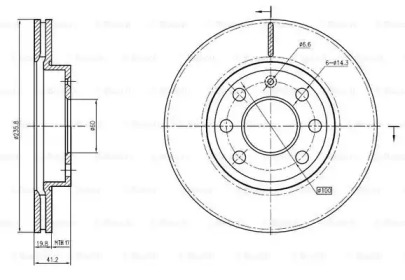 Тормозной диск (BOSCH: 0 986 BB4 327)