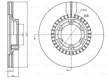 Тормозной диск (BOSCH: 0 986 BB4 352)