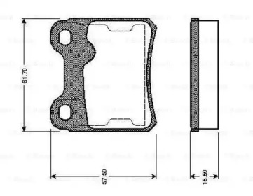 Комплект тормозных колодок (BOSCH: 0 986 TB2 158)