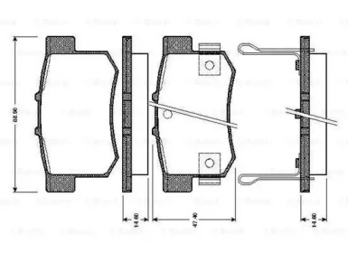 Комплект тормозных колодок (BOSCH: 0 986 TB2 179)