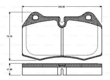 Комплект тормозных колодок (BOSCH: 0 986 TB2 247)