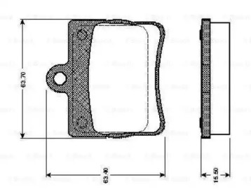 Комплект тормозных колодок (BOSCH: 0 986 TB2 309)