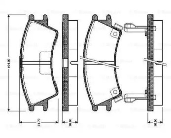 Комплект тормозных колодок (BOSCH: 0 986 TB2 331)