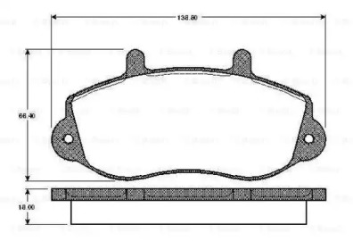 Комплект тормозных колодок (BOSCH: 0 986 TB2 333)