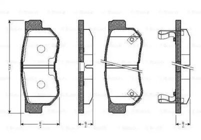 Комплект тормозных колодок (BOSCH: 0 986 TB2 370)